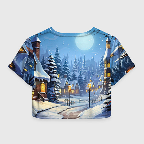 Женский топ Новогодний оранжевый дракон / 3D-принт – фото 2