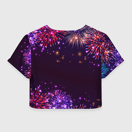 Женский топ Праздничная Полина: фейерверк / 3D-принт – фото 2