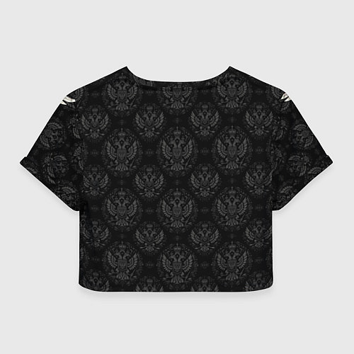 Женский топ Русский волк и герб России / 3D-принт – фото 2