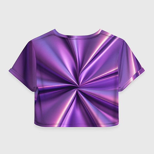 Женский топ Металлический фиолетовый атлас ткань / 3D-принт – фото 2
