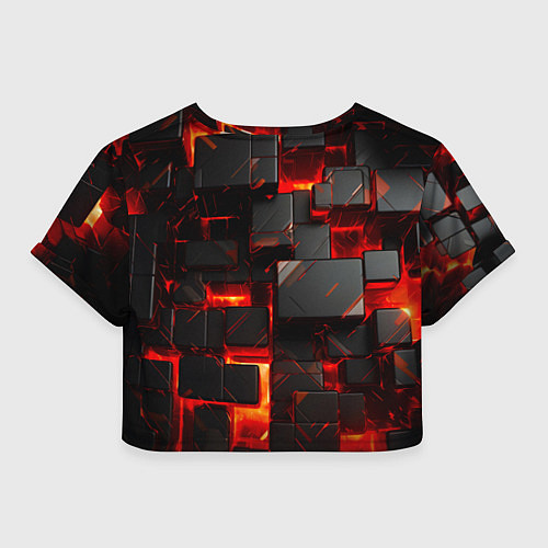 Женский топ Неоновые квадратики / 3D-принт – фото 2