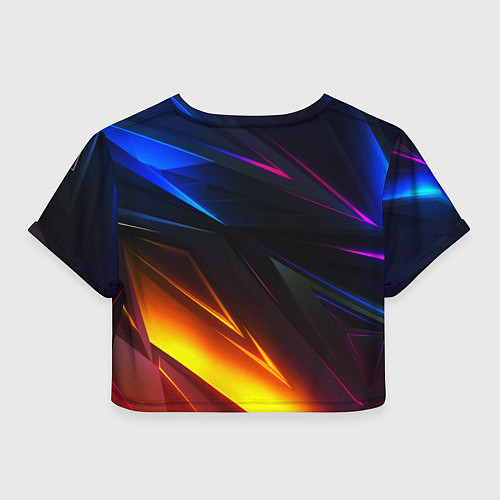 Женский топ Silent hill stripes neon / 3D-принт – фото 2