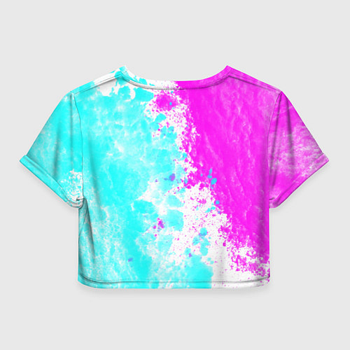 Женский топ New world неоновые краски / 3D-принт – фото 2