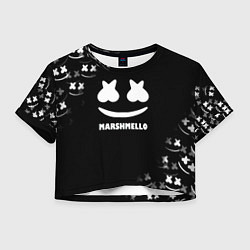 Женский топ Marshmello белое лого