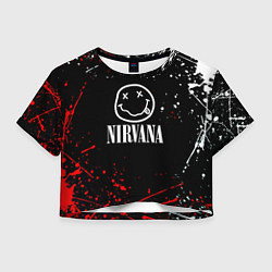 Женский топ Nirvana брызги красок