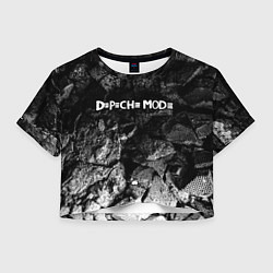 Женский топ Depeche Mode black graphite