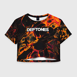 Женский топ Deftones red lava