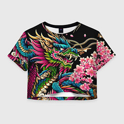 Женский топ Irezumi - Japanese dragon ai art