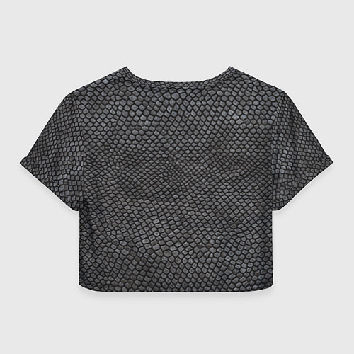 Женский топ Текстура змеиная кожа / 3D-принт – фото 2
