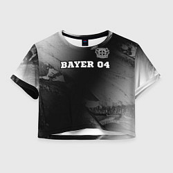 Женский топ Bayer 04 sport на темном фоне посередине