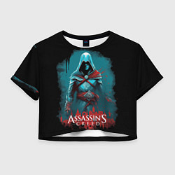 Женский топ Assassins creed синий дым