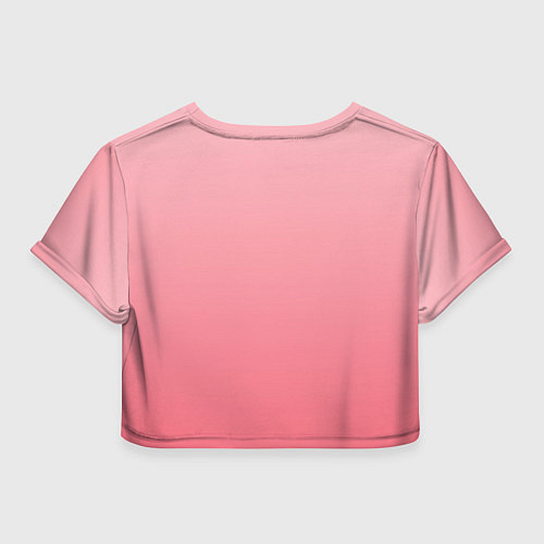 Женский топ Нежный розовый градиент / 3D-принт – фото 2