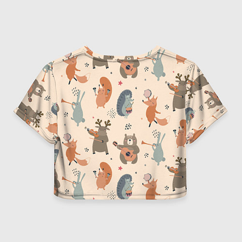 Женский топ Животные с инструментами / 3D-принт – фото 2