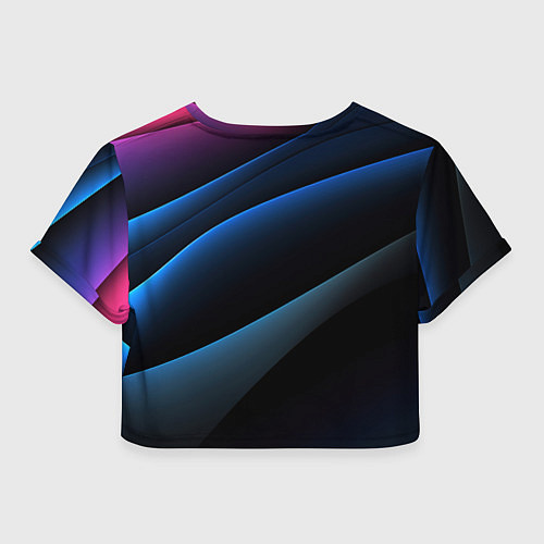 Женский топ Синий стильный абстрактный геометрический стиль на / 3D-принт – фото 2