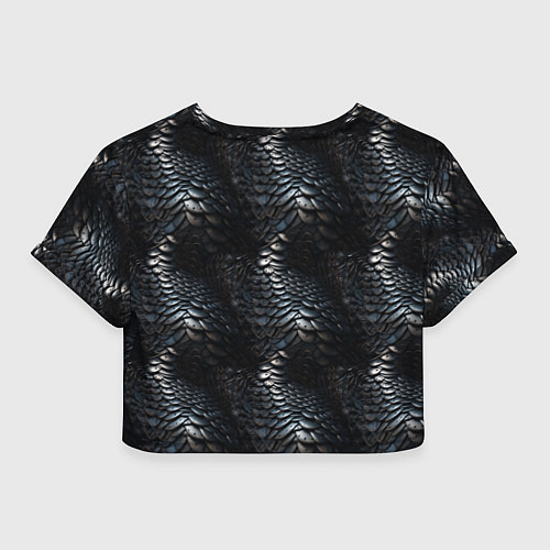 Женский топ Блестящая металлическая броня / 3D-принт – фото 2