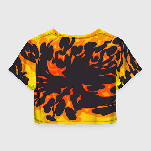 Женский топ Nazareth рок панда и огонь / 3D-принт – фото 2