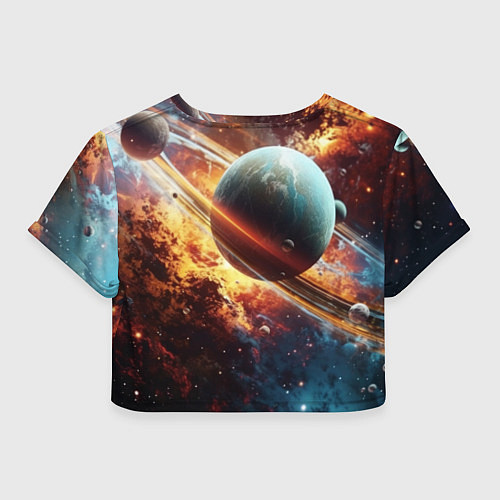 Женский топ Большая планета / 3D-принт – фото 2