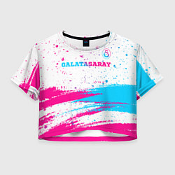 Женский топ Galatasaray neon gradient style посередине