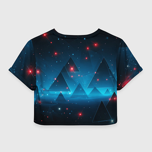 Женский топ Пирамиды в космосе абстракции / 3D-принт – фото 2