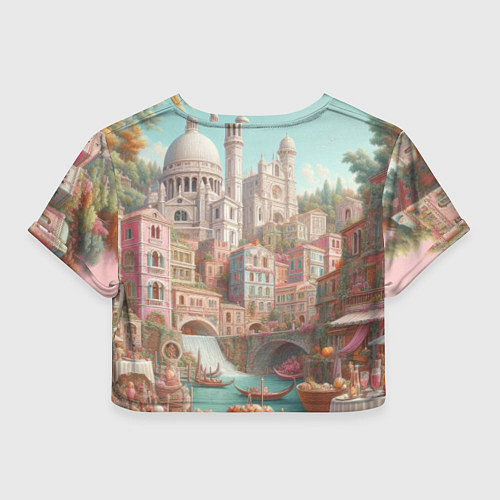 Женский топ Город в восточном стиле / 3D-принт – фото 2