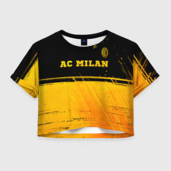 Женский топ AC Milan - gold gradient посередине