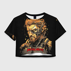 Футболка 3D укороченная женская Веном Снейк Metal gear game, цвет: 3D-принт