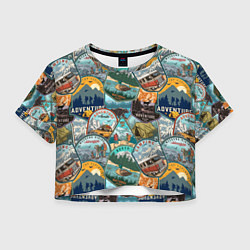 Женский топ Adventure stickers