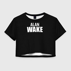 Женский топ Alan Wake white logo