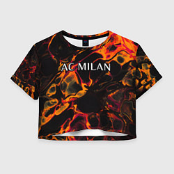 Женский топ AC Milan red lava