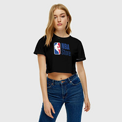 Футболка 3D укороченная женская NBA store, цвет: 3D-принт — фото 2
