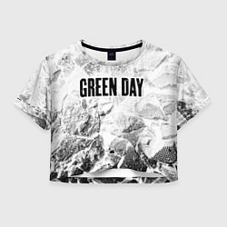 Женский топ Green Day white graphite