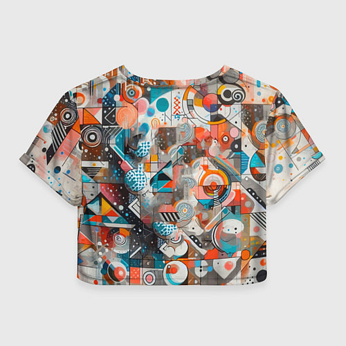 Женский топ Лицо прекрасной девушки - граффити / 3D-принт – фото 2