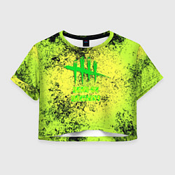 Женский топ Dead by daylight краски кислотные