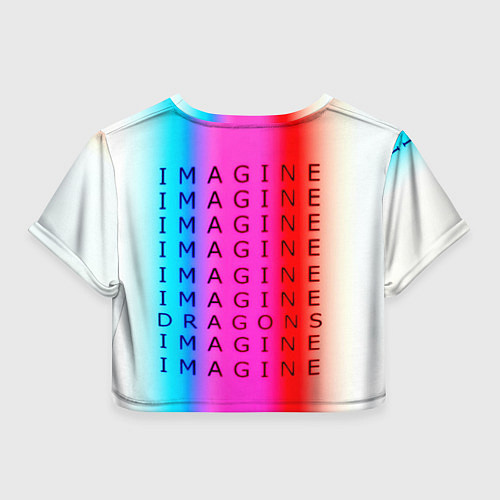 Женский топ Imagine Dragons neon rock / 3D-принт – фото 2
