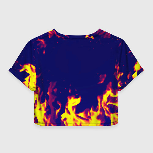 Женский топ Horizon zero dawn flame yellow / 3D-принт – фото 2