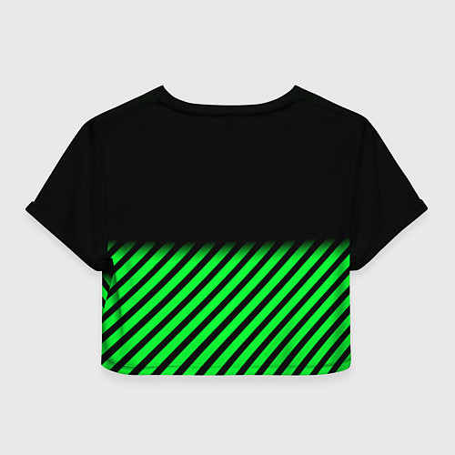 Женский топ Xbox line green / 3D-принт – фото 2