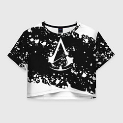 Женский топ Assassins Creed logo краски