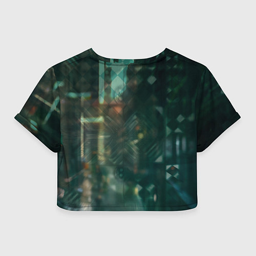 Женский топ Рыжая девушка с неоновыми татуировками / 3D-принт – фото 2