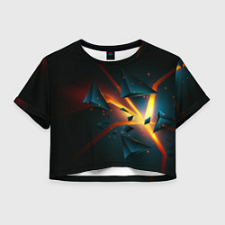 Женский топ Разлом плиты - абстрактная расщелина