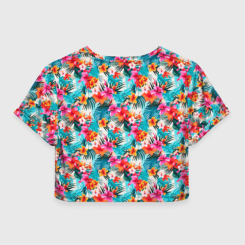 Женский топ Летний гавайский паттерн / 3D-принт – фото 2