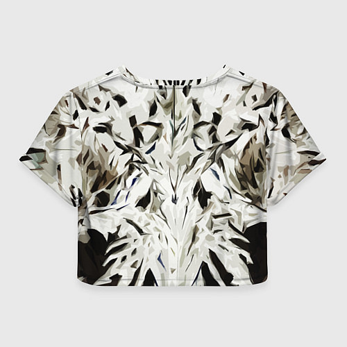 Женский топ Black and white abstraction / 3D-принт – фото 2