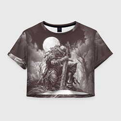 Женский топ Уставший воин под луной