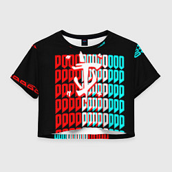 Женский топ Doom logo надписи