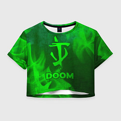 Женский топ Doom - green gradient