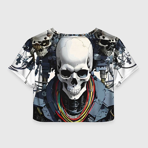 Женский топ Cool cyber skull - ai art fantasy / 3D-принт – фото 2