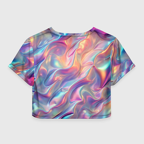Женский топ Перламутровый голографический градиент / 3D-принт – фото 2