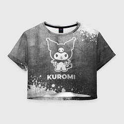 Женский топ Kuromi - grey gradient