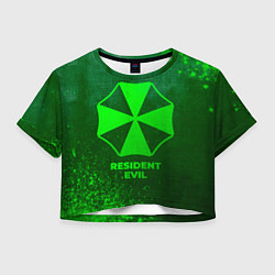 Женский топ Resident Evil - green gradient