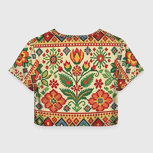 Женский топ Славянский узор и орнамент / 3D-принт – фото 2