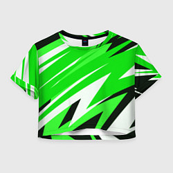 Женский топ Geometry stripes green